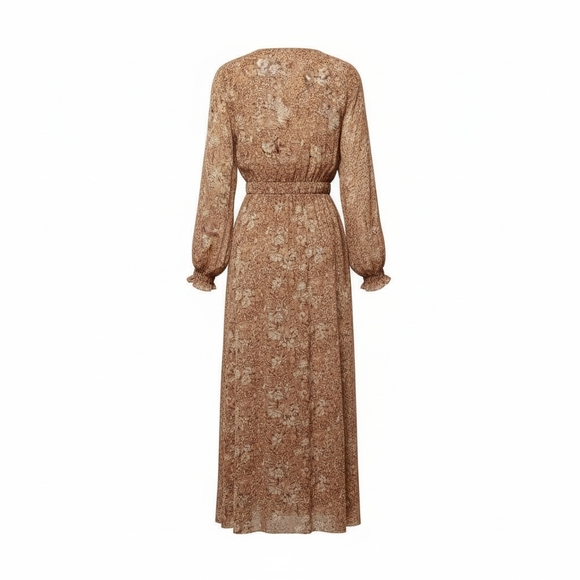 Express Sheer Floral Duster In Gold Size Medium/Large EUC - Picture 5 of 9